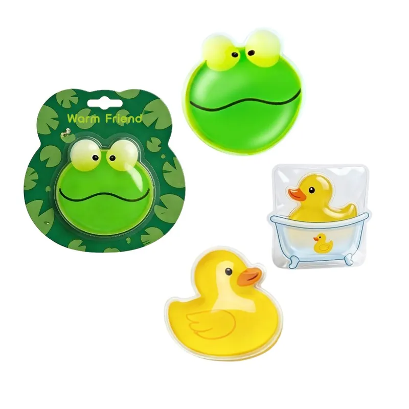 Click to Activate Metal Disc Heat Pack, Instant Crystallization Self-Heating Gel Pad, No Electricity Needed Reusable Hand warmer Cartoon printing. 