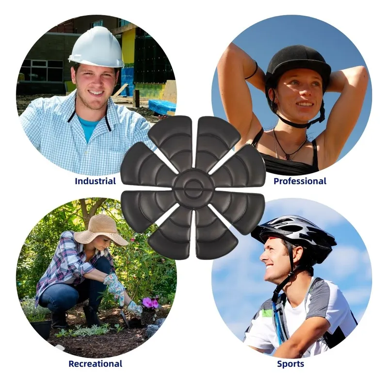 Hard Hat Cooling Pad Installed on Safety Helmet or Hat, Universal Fit PCM Cooling Insert
