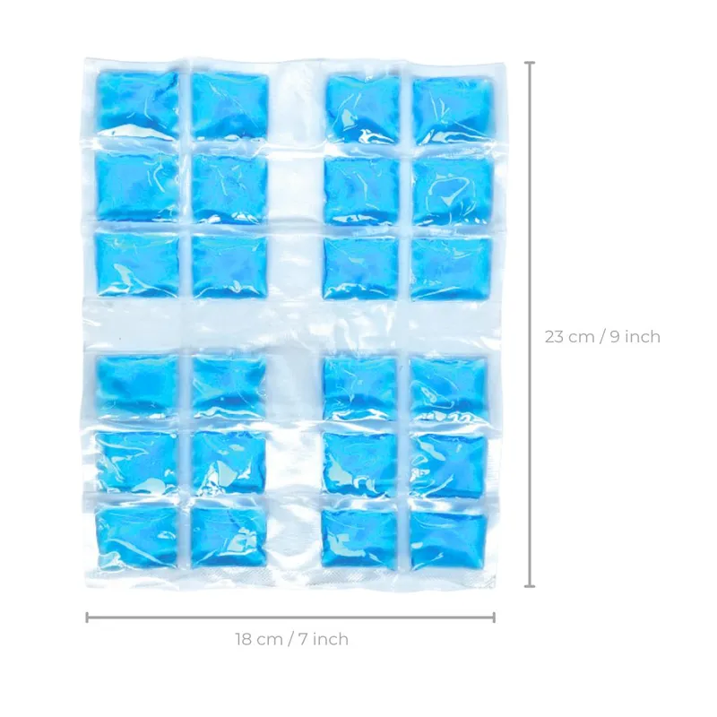 Transparent ice packs inserts for lunch boxes