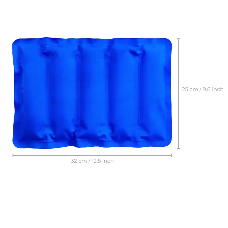 Multi-section Gel pack Design for even temperature distribution