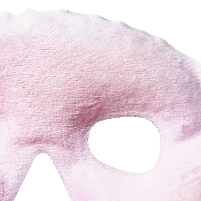 Private label custom Gel bead facial mask with soft plush side
