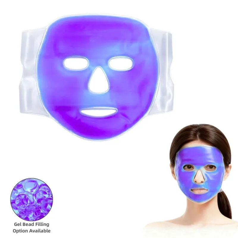 Transparent PVC Gel Facial Therapy Mask for beauty care