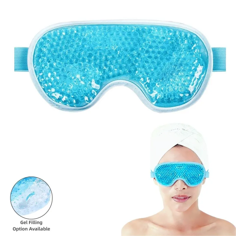 Full Coverage Gel Bead Eye Mask for both hot and cold use